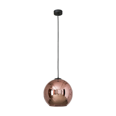 Lampa wisząca kulista do salonu miedź E27 150cm 9058
