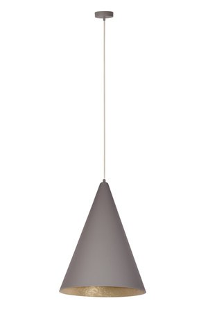 Lampa wisząca Vesuvio taupe/złota (35cm) 1xE27